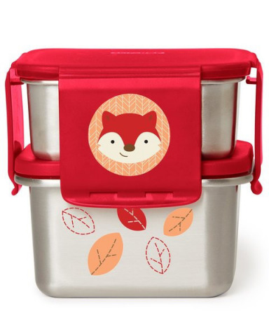 Skip Hop Zoo rozsdamentes acél ebédkészlet - Róka